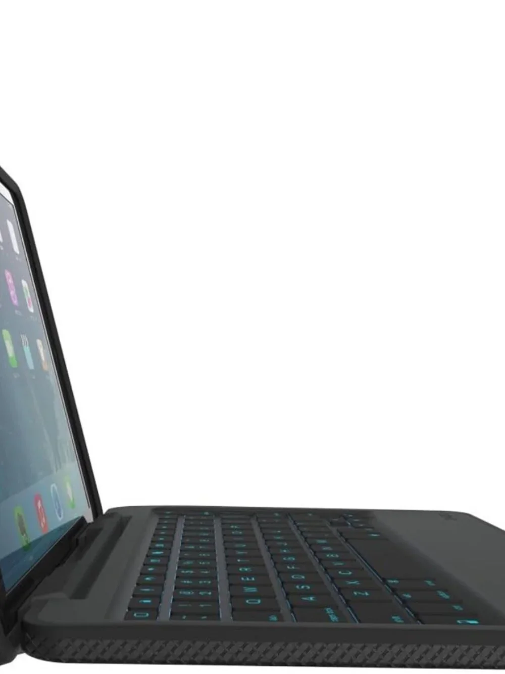 ZAGG Rugged Book Case, Hinged with Detachable Backlit Keyboard for iPad Air